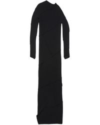 Balenciaga - Spiral Ribbed-Knit Maxi Dress - Lyst
