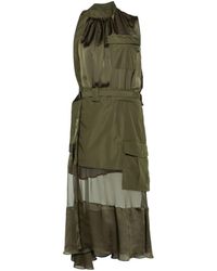Sacai - Panelled-design Dress - Lyst