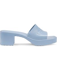 Gucci Босоножки С Логотипом - Синий