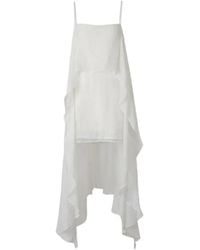 STAUD - Bead-Embellished Layered Mini Dress - Lyst