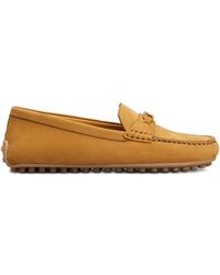 Tod's - T-Buckle Topstitched Loafers - Lyst