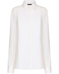 Dolce & Gabbana - Elegant Silk Crepe De Chine Shirt For - Lyst