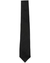 Tagliatore - Diagonal-Stripe Textured Tie - Lyst
