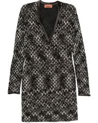 Missoni - Geometric-Pattern V-Neck Dress - Lyst