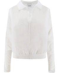Nude - Camiseta Con Cuello De Polo Y Ribete De Canalé - Lyst
