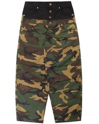 Boredom Kills - Double-Waisted Camouflage-Print Trousers - Lyst