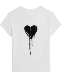 Zadig & Voltaire - Walk Hc Flowing Heart Strass - Lyst