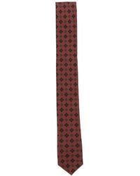 Eleventy - Geometric-Pattern Silk Tie - Lyst