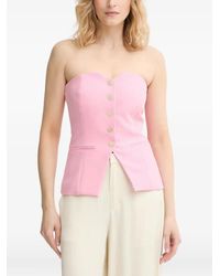 Morgan - Haut Bustier À Boutonnière - Lyst