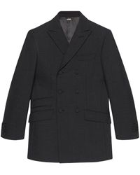 Gucci - Double-breasted Wool Blazer - Lyst