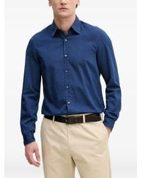 Benetton - Long-Sleeve Button-Up Shirt - Lyst