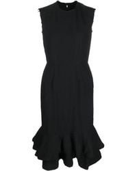 Comme des Garçons - Sleeveless Ruffle-Trim Midi Dress - Lyst