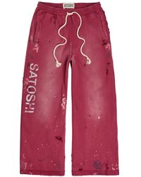 Satoshi Nakamoto - Pantalon De Jogging À Effet Taches De Peinture - Lyst