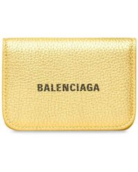 Balenciaga - Logo-print Metallic Wallet - Lyst