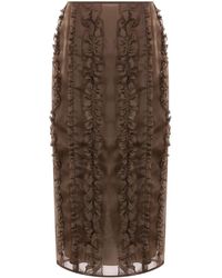 Cecilie Bahnsen - Ocean Midi Skirt - Lyst