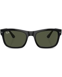 Ray-Ban - Logo-Plaque Square-Frame Sunglasses - Lyst