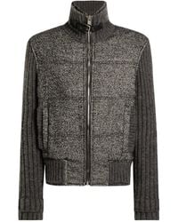 Dolce & Gabbana - Knitted Houndstooth Jacket - Lyst