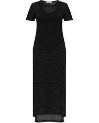 Lemaire - Vestido largo con abertura lateral - Lyst