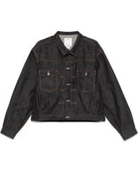 Visvim - Giacca Denim 101 Unwashed - Lyst