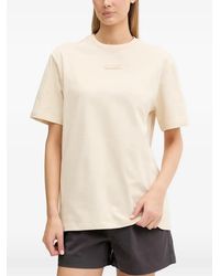 EA7 - Floral-Print Logo-Plaque T-Shirt - Lyst