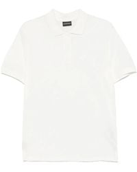 Emporio Armani - Poloshirt Mit Logo-Stickerei - Lyst