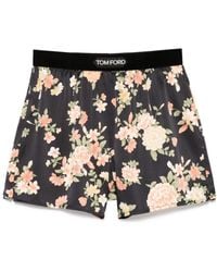 Tom Ford - Shorts Met Bloemenprint - Lyst