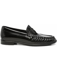 Poeve - Round-Toe Leather Loafers - Lyst