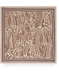 Blugirl Blumarine - Leopard-Print Square Scarf - Lyst