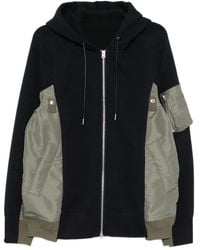 Sacai - Drawstring Hood Bomber Jacket - Lyst