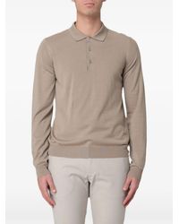 K-Way - Rey Wool Merino Longsleeved Polo Shirt - Lyst