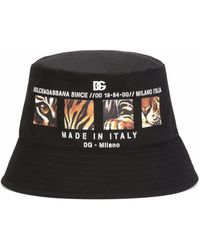 Dolce & Gabbana - Logo-Print Bucket Hat - Lyst