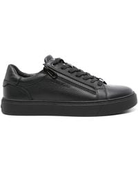 Calvin Klein - Logo-Debossed Leather Sneakers - Lyst