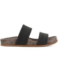 Brunello Cucinelli - Pantoletten mit Monili-Detail - Lyst