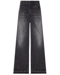 Lois - Faded Wide-Leg Jeans - Lyst