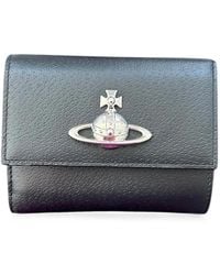 Vivienne Westwood - Orb-Plaque Grained Leather Wallet - Lyst