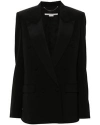 Stella McCartney - Double-Breasted Twill Blazer - Lyst