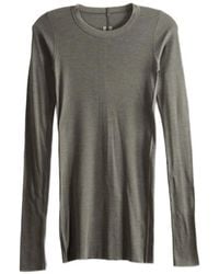 Rick Owens - Ribbed-Knit Long-Sleeve Top - Lyst