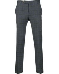 Entre Amis - Slim-Fit Checked Trousers - Lyst