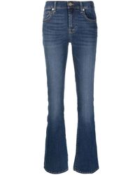 7 For All Mankind - Halbhohe Bootcut-Jeans - Lyst