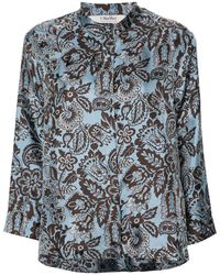 Max Mara - Floral-print Silk Shirt - Lyst