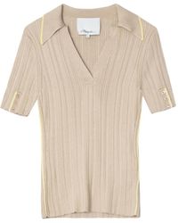3.1 Phillip Lim - Ribbed V-Neck Top - Lyst