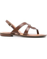 Geox - Sozy Leather Buckled Sandals - Lyst