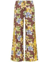The Upside - Isla Juliet Floral-Print Side-Stripe Track Pants - Lyst