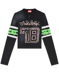 DIESEL - ‘T-Uncserafin’ T-Shirt With Logo - Lyst