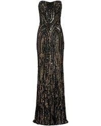 Jenny Packham - Euphoria Sequin-Embellished Strapless Dress - Lyst