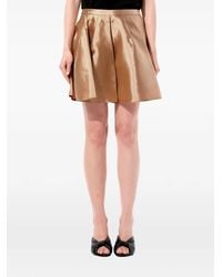 Balenciaga - Pleated Satin-Finish Shorts - Lyst