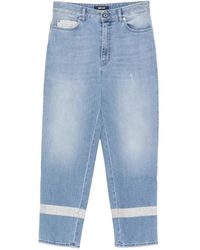 Just Cavalli - Glitter-Embellished Cropped Jeans - Lyst