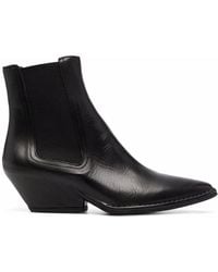 Roberto Del Carlo - Mid-Heel Leather Boots - Lyst