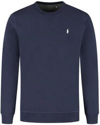Polo Ralph Lauren - Embroidered Logo Crew Neck Sweatshirt - Lyst