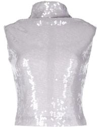 16Arlington - Luna Sequin-Embellished Top - Lyst